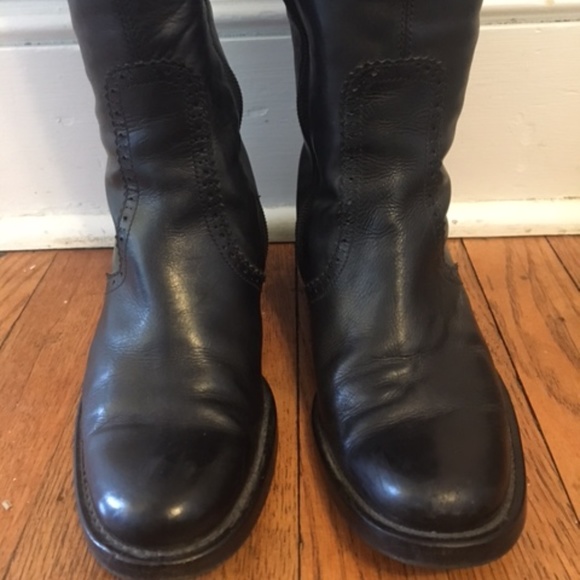 High Leather Boots with Heel - Picture 9 of 10